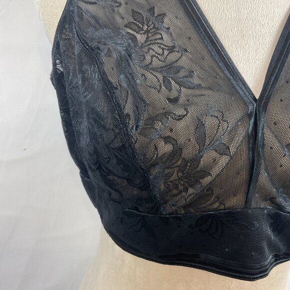 Wacoal Net Effect Bralette 40 Black Sheer - Picture 3 of 10